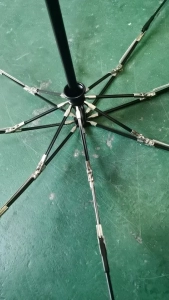 closing double-layer ventilated plain color umbrella